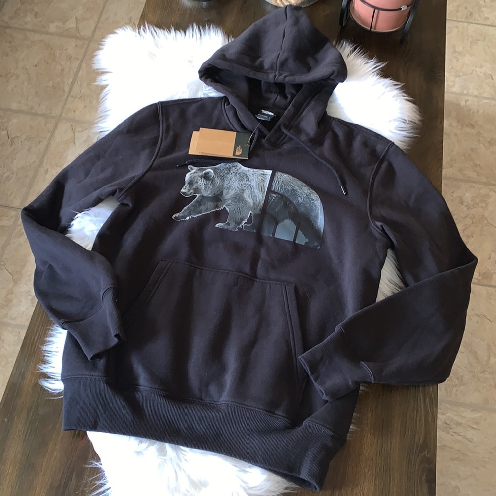 The North Face Bear Pullover Hoodie Size S Black